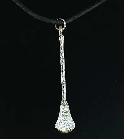 NSP - Nickel Plated Lacrosse Necklace